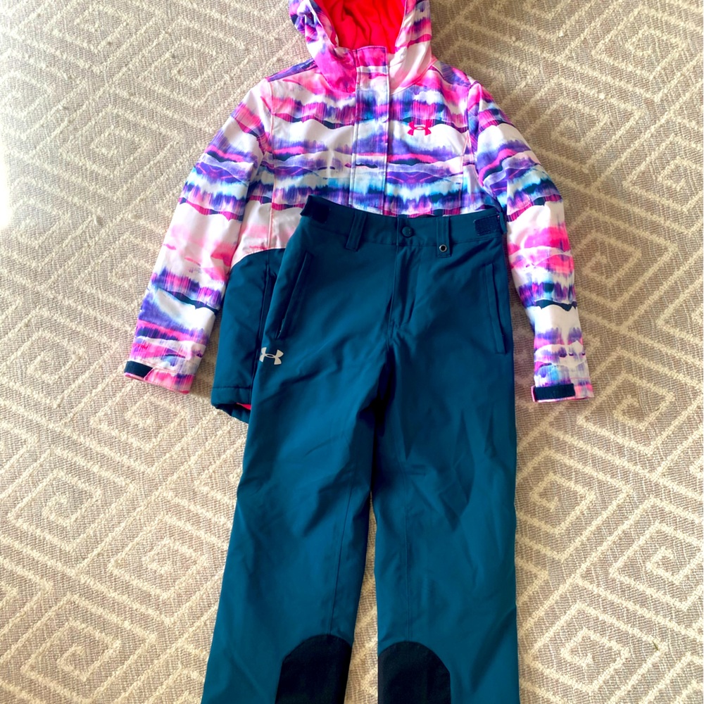 Under Armor girls ski jacket and pants set